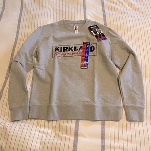 NWT Kirkland Signature Unisex Embroidered Crewneck